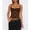 Dark Brown, variant on Rdhnmea Women's Summer Lace Cami Tops Sleeveless Ruched Front Camisole