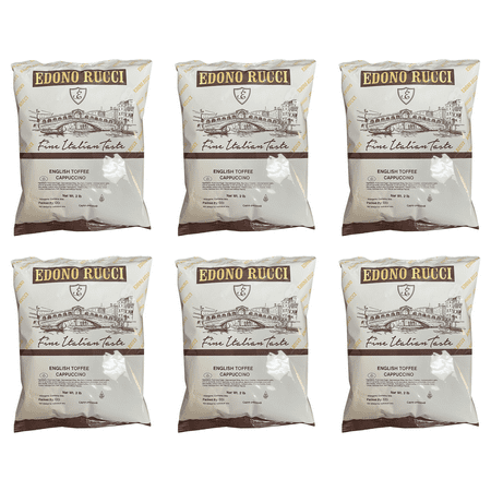 Edono Rucci English Toffee Cappuccino Mix, 6/2 lbs Bags