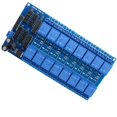 thumbnail image 1 of ACEIRMC 12V 16-Channel Relay Interface Board Module Optocoupler LED LM2576 Power for Arduino DIY Kit PiC ARM AVR, 1 of 4