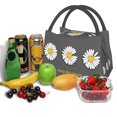 thumbnail image 3 of Easygdp Keep Life Simple Daisy Flower Bolsa de Almuerzo Insulada Reutilizable, Bolsa de Mano y Bandolera para Oficina, Trabajo, Viajes, 3 of 6