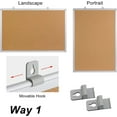 thumbnail image 5 of 2-Pack Cork Board Bulletin Board 20 x 30 Inches, Silver Aluminium Framed Corkboard,  Board for Wall Cork, Large Wall Mounted Notice Pin Board with 32 Pins, 5 of 14