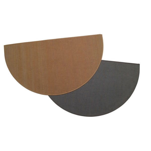 Charcoal Half Round Hearth Rug, 27" X 48", 100 Fiberglass Walmart
