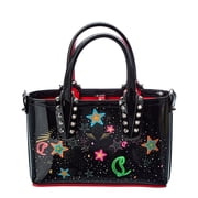 Christian Louboutin Cabata Nano Patent Tote, Black
