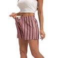 thumbnail image 4 of Women Striped Shorts High Elastic Waist Casual Summer Pajama Bottoms Cute Lounge Short with Pockets, 4 of 6
