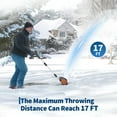 thumbnail image 5 of 12" Cordless Snow Blower, 20V 4.0Ah Lithium Battery, 17FT Throw Distance, Lightweight Electric Snow Shovel for Driveway Deck Stair, 5 of 9