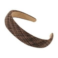 thumbnail image 2 of Gymayou Headbands for Women Trendy Non Slip Headbands Wide Cute Headband for Women Fall Head Bands Coffee, 2 of 2
