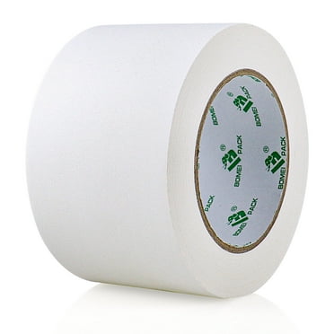 BOMEI PACK 1 Pack White Gaffer Tape 3inch x 30yds, Matte Non-Reflective No Residue Hand Tear Self-Adhesive Gaffer Tape