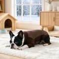 thumbnail image 4 of YYDENG Color‑Block 4‑Legged Pet Hooded Jumpsuit, Warm Adjustable Dog Winter Coat with Leash Hole, Indoor Outdoor Cold‑Weather Dog Apparel, 4 of 6
