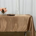 thumbnail image 4 of Balsa Circle 60" x 102" Satin Rectangular Tablecloth Taupe Table Linen, 4 of 8