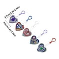thumbnail image 4 of Bearachild 2022 4/5 Uds Diy Navidad diamante pintura llavero colgante taladro completo forma especial bordado de diamantes bolso de mujer regalo de Navidad Artesanía Tipo6 4 pezzi Bearachild HA008418-06B, 4 of 6