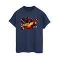 thumbnail image 1 of DC Comics Womens The Flash Pillars Cotton Boyfriend T-Shirt, 1 of 3
