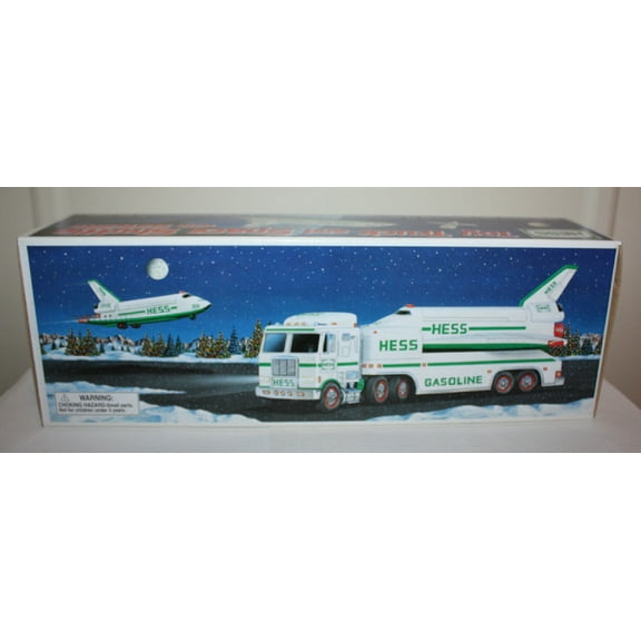 1999 Hess Toy Truck and Space Shuttle with Satellite -