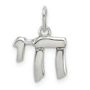 KAZI LUXURY Sterling Silver Chai Life Charm