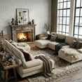 thumbnail image 6 of CONCETTA U Shaped Sectional Sofa Couches with Double Chaise 4-Seat Set, Chenille Fabric Cushion for Living Room Home Furniture, Beige, 6 of 16