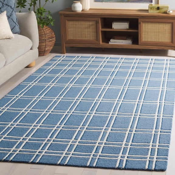 Safavieh Genre Darien Geometric Area Rug, Blue/Ivory, 5' x 8'