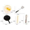 thumbnail image 6 of 7pcs/set 1:12 Scale Dollhouse Miniature Food Toy Mini Kitchen Accessories Rolling Pin Frying Pan Eggbeater Doll House Model, 6 of 6