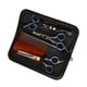 thumbnail image 4 of Kit de tijeras para cuidado de mascotas, tijeras de peluquería caninas portátiles seguras de acero inoxidable, juego de peine, 4 of 12