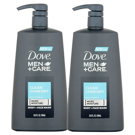 (2 Pack) Dove Men+Care Clean Comfort Body Wash Pump 23.5