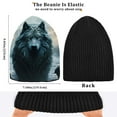 thumbnail image 6 of joogoo Wolfs Print Beanie Hats Men Women Cuffed Skull Cap Winter Warm Knit Thick Beanies, 6 of 7