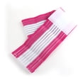 thumbnail image 1 of Yuarrent Muñequera deportiva Vendaje de compresión flexible Soporte para esguince de brazo de pantorrilla Accesorios para máquinas de ejercicios Blanco + rosa rojo, 1 of 5