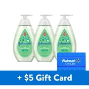 [$5 Savings] Buy 3 Johnson's Baby Soothing Vapor Baths to Relax Babies, 13.6 fl oz each, Get a Free $5 eGift Card