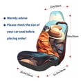 thumbnail image 3 of Wukai Colorful Travel Luggage Gear Full Set Car Seat Covers with Soft Padding Universal Auto Front Seats Protector and Cushion Mat, 3 of 5