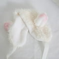 thumbnail image 6 of Yokua Daily White Color Hat Lovely Sheep Ear Shape Hat for Late Autumn Winter Wear, 6 of 8