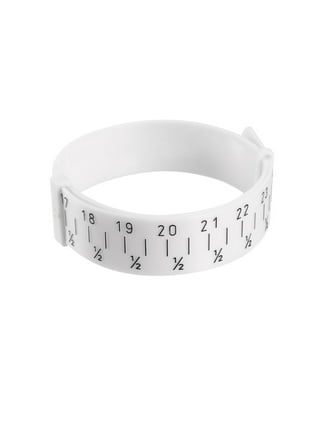 Uxcell Ring Bracelet Sizer Finger Wrist Gauge Set PU Measuring Tool White  PU 3pcs 