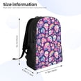 thumbnail image 4 of Fotbe cartoon rainbow Skull Travel Laptop Backpack, Business Slim Sturdy Laptops Backpack, Water Resistant College School Computer Bag Gift for Men & Women Fits 15.6 Inch Notebook, 4 of 8