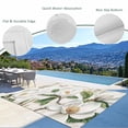 thumbnail image 4 of Fsddascl Country Flowers Outdoor Rug for Patio/Deck/Porch, Non-Slip Large Area Rug 5 x 8 Ft, Botanical White Floral Leaves Butterfly Indoor Outdoor Rugs Washable Area Rugs, Camping Rug Carpet, 4 of 5