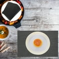 thumbnail image 6 of 6pcs Non-slip PVC Placemats for Home with Black Color and Smooth Surface Safe and Heat Resistant, 6 of 6