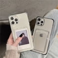 thumbnail image 3 of Funda transparente con ranura para tarjeta para iPhone, carcasa suave a prueba de golpes para modelos 15, 14, 13, 11, 12 Pro Max, Mini, X, XS, XR, 7, 8 Plus, 3 of 4