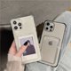 thumbnail image 3 of Funda transparente con ranura para tarjeta para iPhone, carcasa suave a prueba de golpes para modelos 15, 14, 13, 11, 12 Pro Max, Mini, X, XS, XR, 7, 8 Plus, 3 of 4