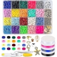 thumbnail image 1 of Perles d'Argile Plates Heishi 4285 Pcs 20 Couleurs 6Mm Perles Rondes d'Espacement en Argile, 1 of 5