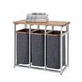 thumbnail image 2 of TRINITY EcoStorage® Bamboo Laundry Station, White, 2 of 5