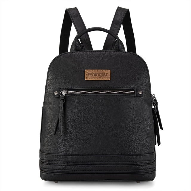 Mochila y monedero Montana West Wrangler para mujer, color negro