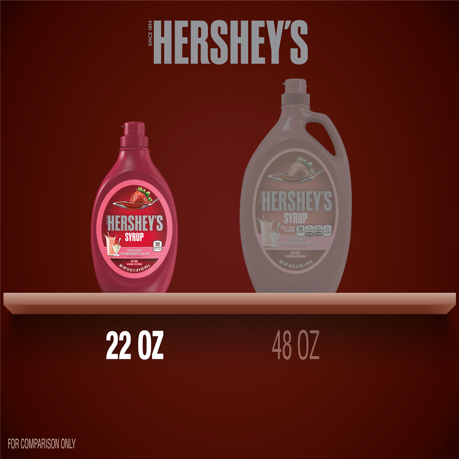 Hershey's Strawberry Flavored Syrup, Bottle 22 oz - image 3 of 5