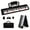 Black, variant on Gymax 61-Key Foldable Piano Keyboard w/MIDI Split Function Headphone Sustain Pedal Black