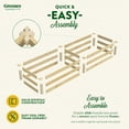 thumbnail image 6 of Greenes Fence 24"x 96"x 10.5" Beige Wood Raised Garden Kit, 6 of 8