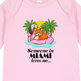 thumbnail image 4 of Inktastic Someone in Miami Loves Me Boys or Girls Long Sleeve Baby Bodysuit, 4 of 5