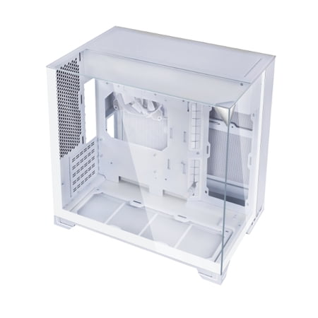 Lian Li O11VMW O11 Vision-M ATX Mid-Tower PC Case with Triple Tempered Glass - White