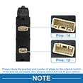 thumbnail image 4 of Interruptor de ventana eléctrica Unique Bargains No.GV9T66350 para el lado del conductor delantero izquierdo para Mazda CX-4 2014 Negro, 4 of 7
