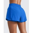 thumbnail image 2 of CRZ YOGA  2 in 1 Double Layer Running Shorts for Women 3" Athletic Tennis Workout Pants with Zip Pockets, 2 of 3