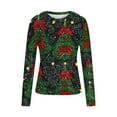 thumbnail image 5 of Goodtrade8 Womens Shirts Festival Pullover Christmas Long Sleeve Winter Slim Fit Casual Graphic Tops for Women Crew Neck, 5 of 6