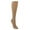 Nude, variant on Sigvaris Style 841 Soft Opaque 15-20 Open Toe Knee High Compression Stockings Black ML Long