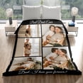 thumbnail image 4 of Couples Gifts Custom Blankets with Photos and Text Multiple Colors Sizes Soft Flannel Blankets Valentines Day Gifts, 4 of 6