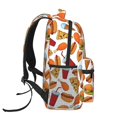 thumbnail image 3 of Disketp Hot Dog Burger Backpack for Men and Women - Lightweight Backpack Classical with Multi-pockets Casual Daypack for College Workplace Travel, 3 of 5