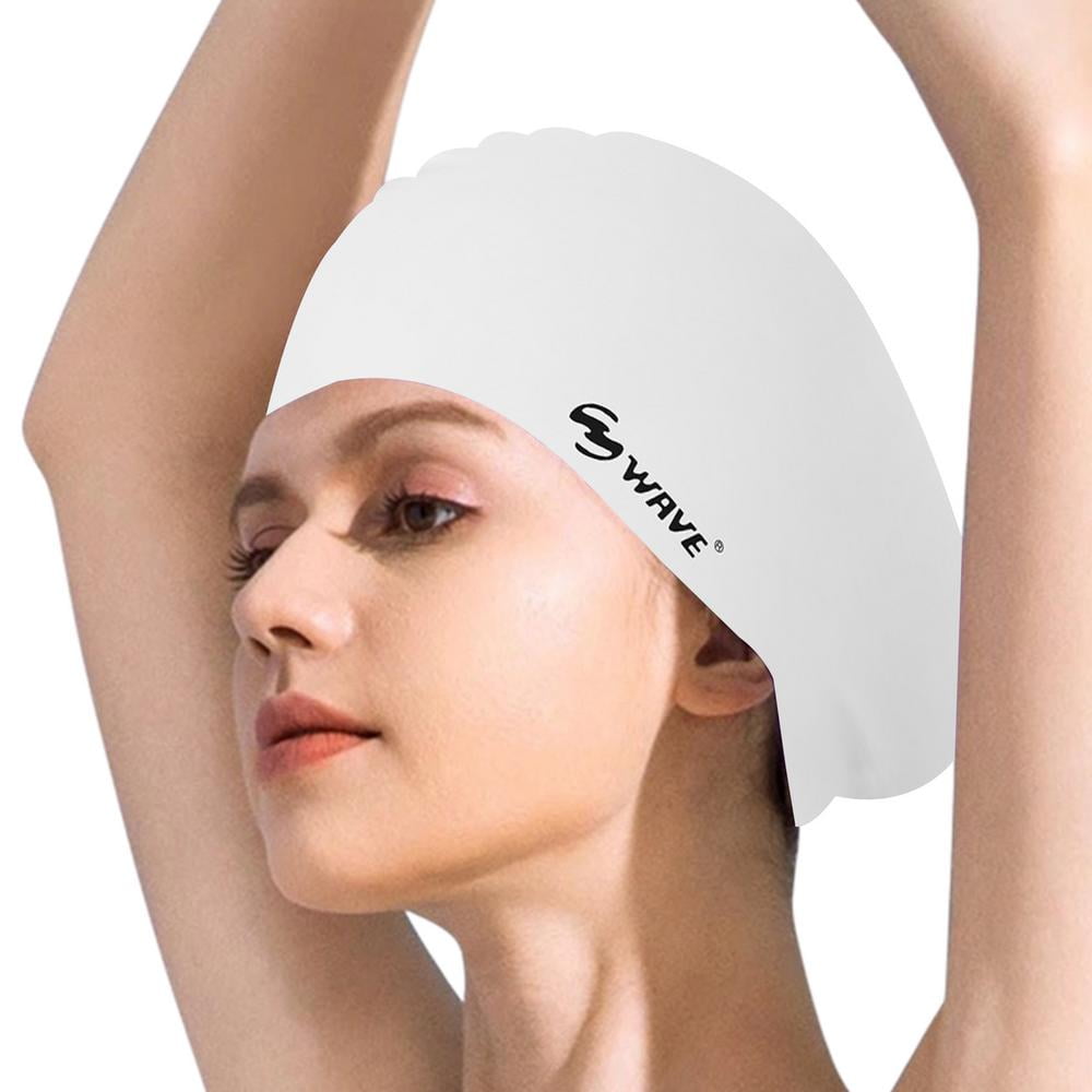 Adult Swimming Hat Silicone Elastic Flexible Durable Ladies Gents Swim Cap Women 