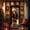 B, variant on Christmas Magic Elastic Door Cover for Christmas & New Year The image of Santa Claus Stretchable Holiday Decor for Front Door Indoor Outdoor Fits Standard Doors (35x71 inches) E