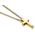 thumbnail image 4 of Versículo de la Biblia Fe Oración Cruz Colgante Simple para Hombres Mujeres, Regalo Religioso de Acero Inoxidable, 4 of 4